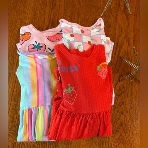 Nordstroms NEXT toddler shirt dresses-Set of 4 SIZE 4-5YRS